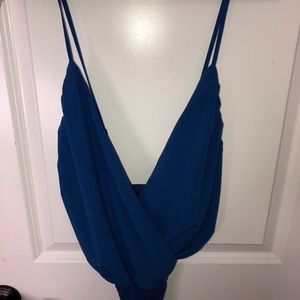 Blue bodysuit